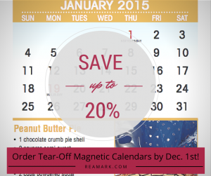 Tear-off magnetic Calendars