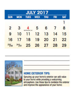 2017 Real estate marketing calendars