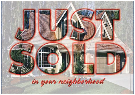 just sold postcard