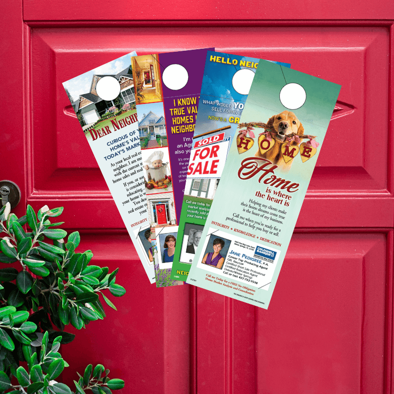 Door hangers for real estate