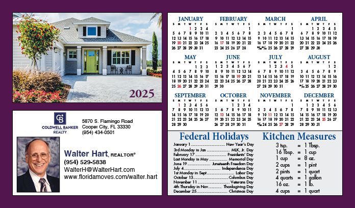 Real Estate Jumbo Postcard Calendars