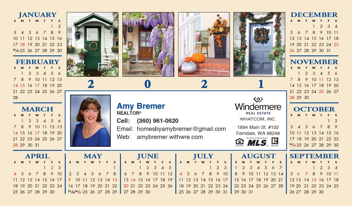 Jumbo Postcard Calendars with Magnetic Strip: Image-Doors