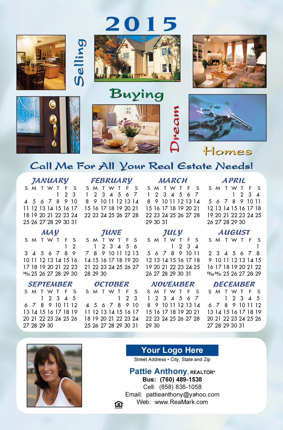 Real Estate Jumbo Postcard Calendars