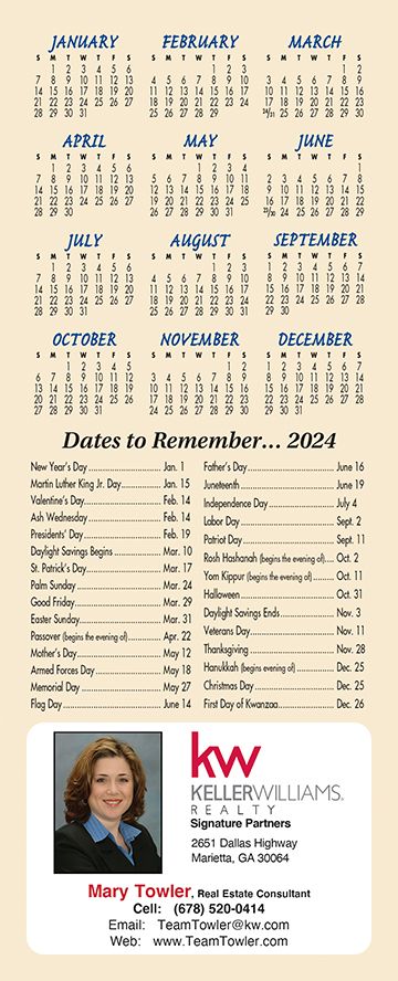 Real Estate Calendars | Reamark personalized real estate calendars