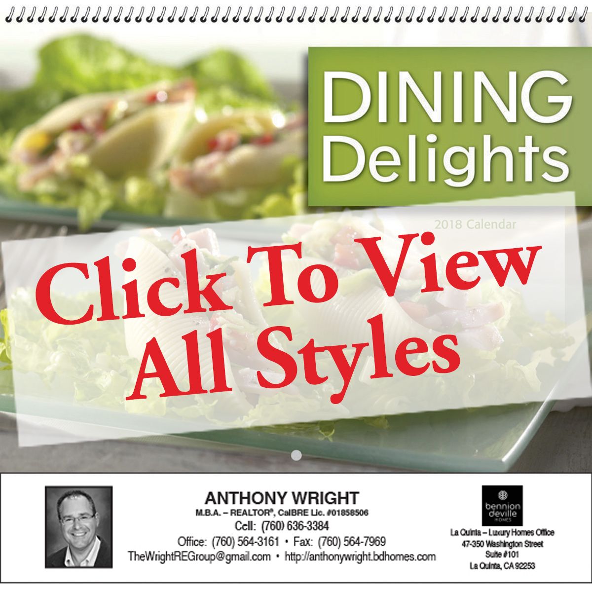 ReaMark Products: Dining Delights Calendar