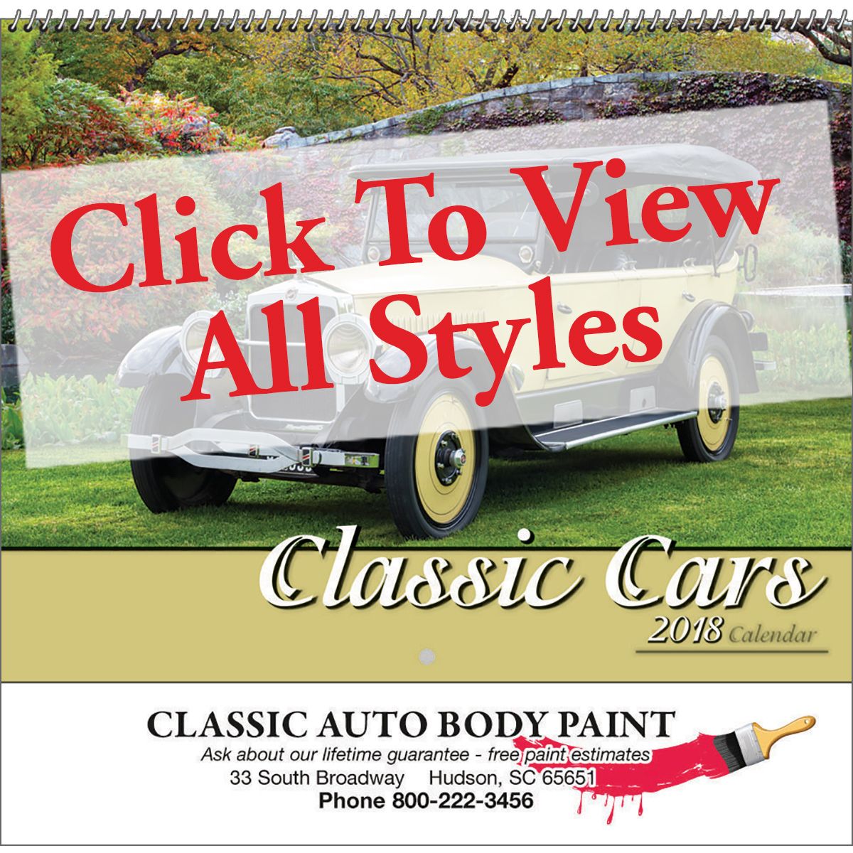 ReaMark Products: Classic Cars Calendar